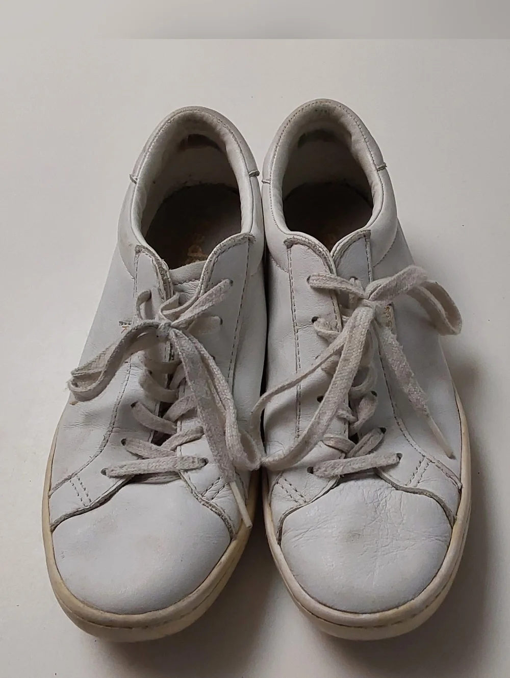 Keds Classic White Leather Low-Top Lace Sneakers - Picture 2 of 3